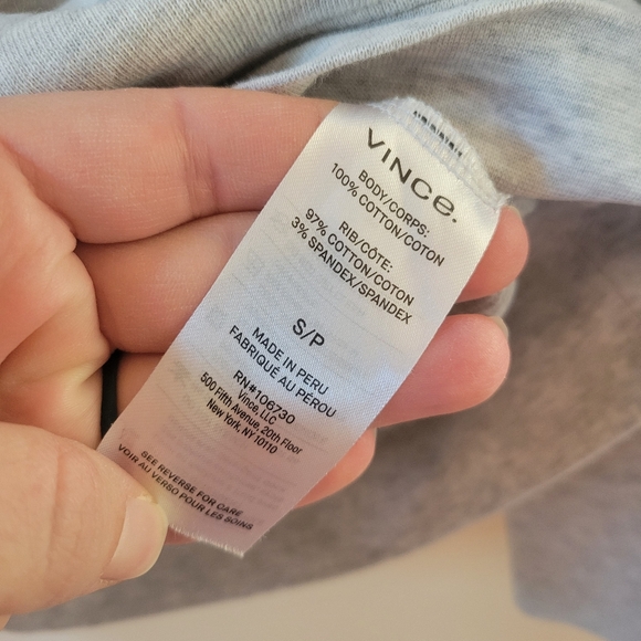 Vince Gray Hoodie Sweatshirt - Picture 2 of 4